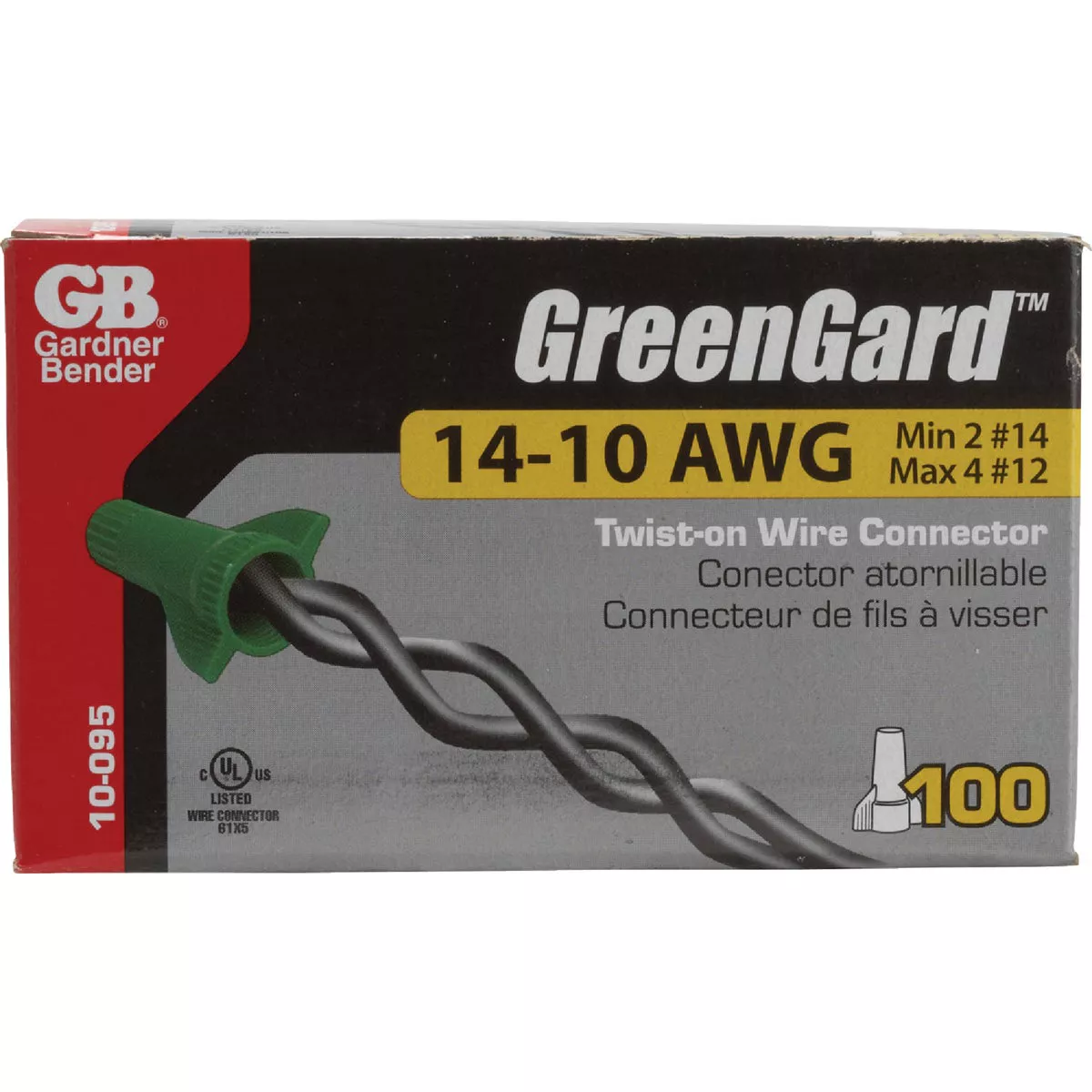 Gardner Bender GreenGard Medium Green 14 AWG to 10AWG Grounding Wire Connector (100-Pack) - photo 2