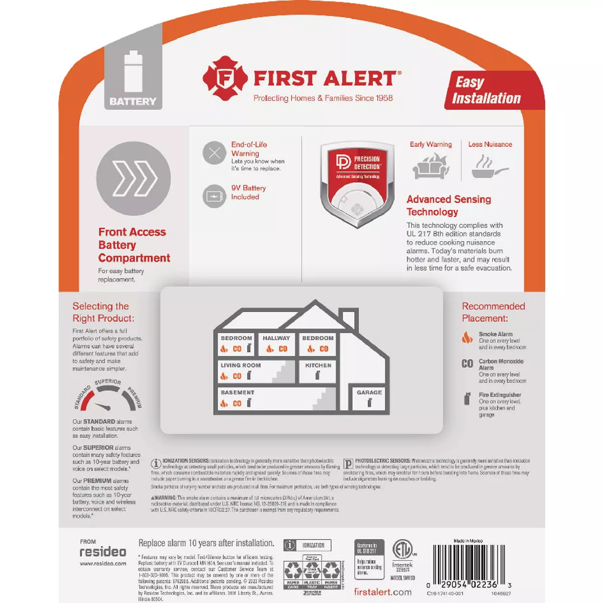 First Alert SMI100 Battery Powered Ionization Smoke Alarm - photo 3