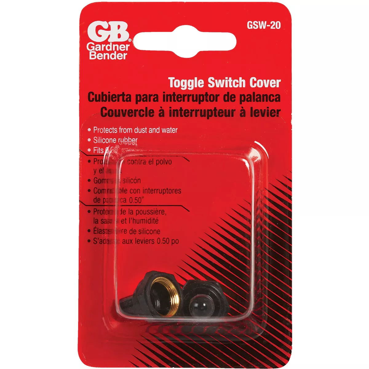 Gardner Bender Rubber Hex Nut Toggle Switch Cover (2-Pack) - photo 2