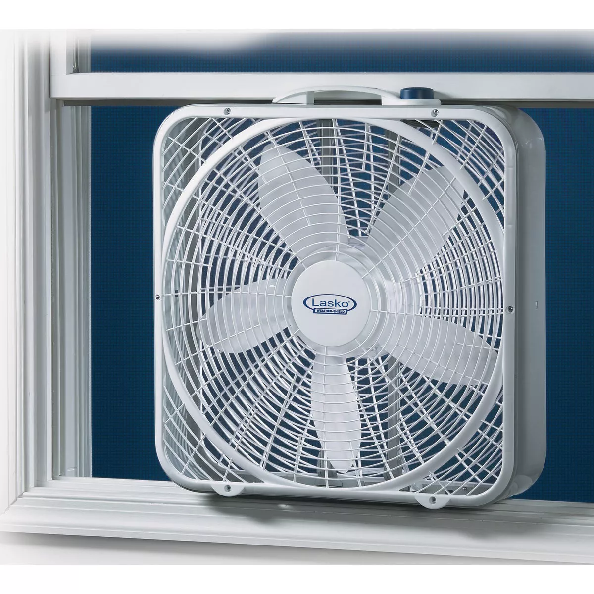 Lasko 20 In. 3-Speed White Weather-Shield Performance Box Fan - photo 2