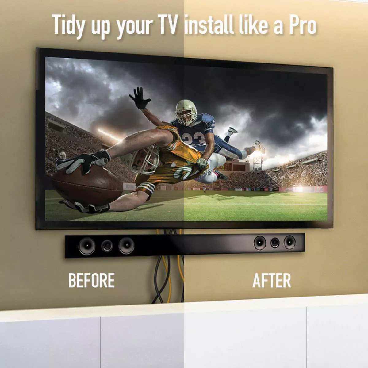 Legrand On-Q In-Wall TV Power & Cable Management Kit, White - photo 2