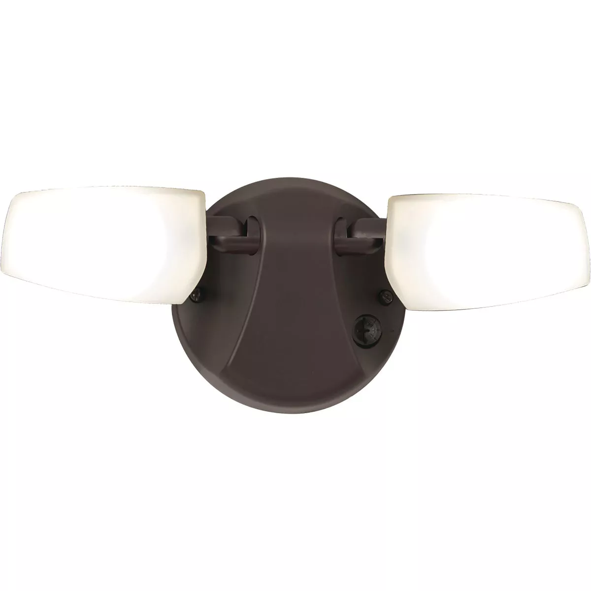 Halo Selectable Color Temperature Bronze LED Twin Head Floodlight Fixture
