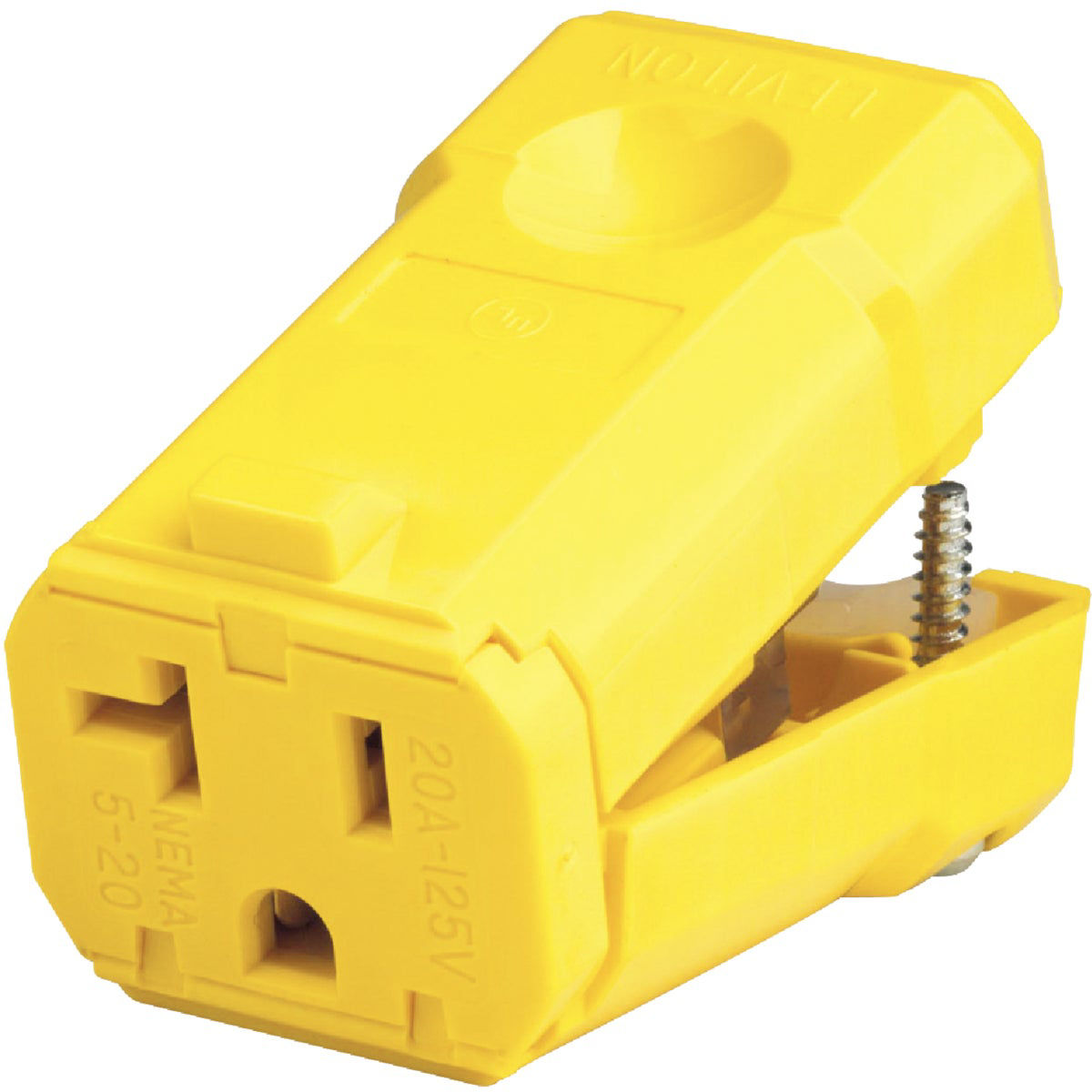 Leviton 20A 125V 3-Wire 2-Pole Python Cord Connector | Do it Best