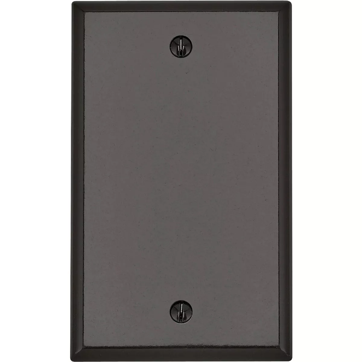 Leviton 1-Gang Standard Thermoset Blank Wall Plate, Brown