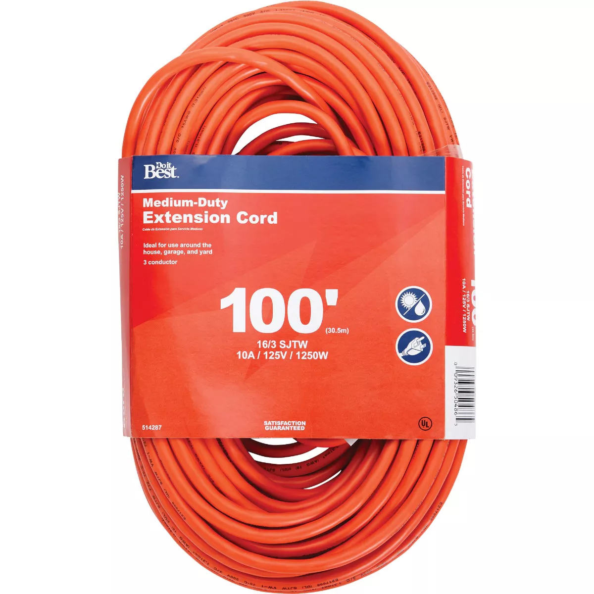 Do it Best 100 Ft. 16/3 Outdoor Extension Cord