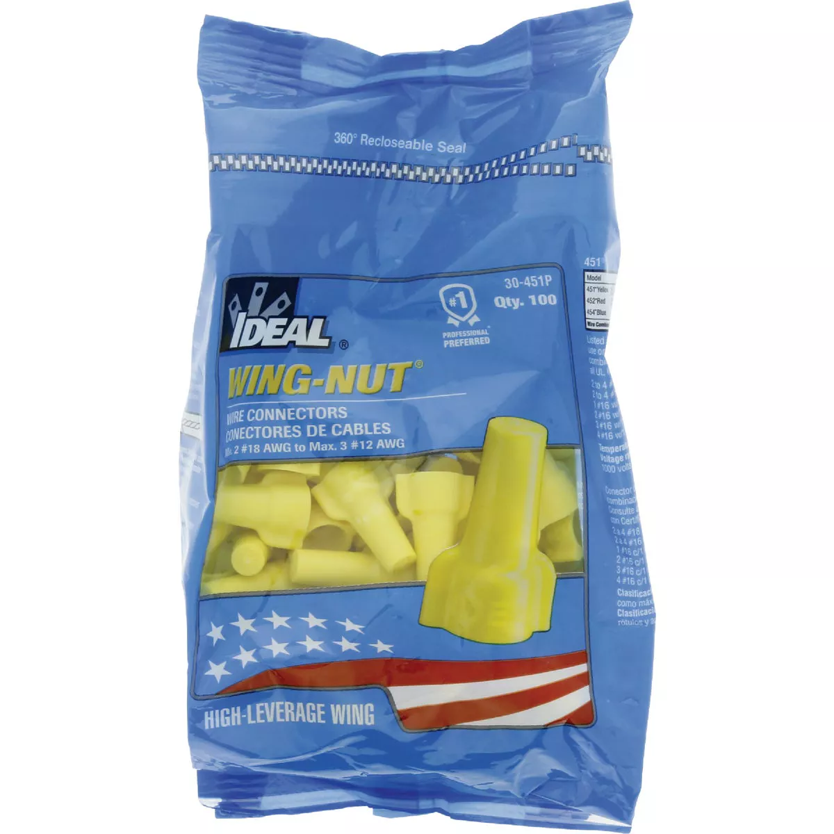 Ideal Wing-Nut Small Yellow Copper to Copper Wire Connector (100-Pack) - photo 2