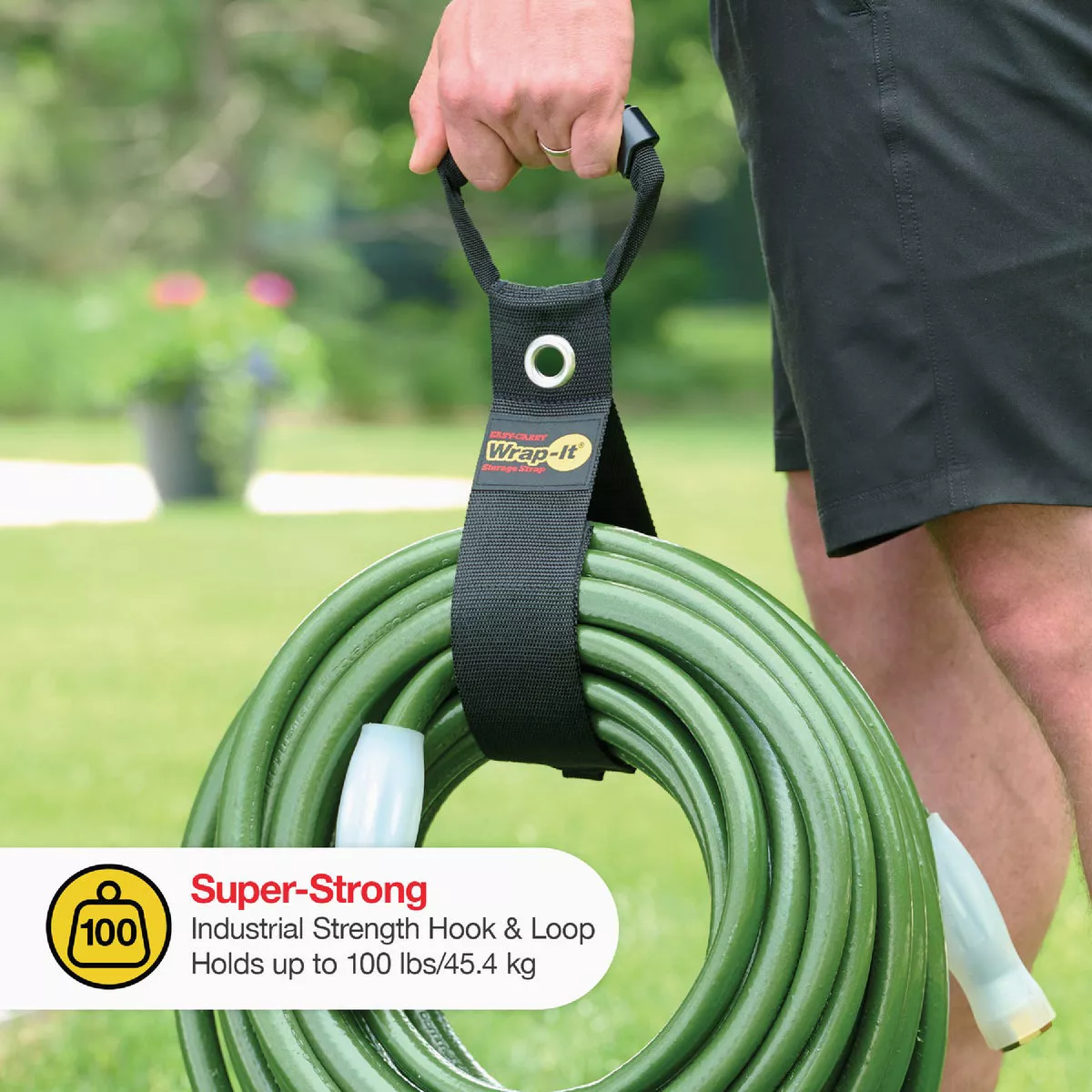 Wrap-It Storage Easy-Carry 28 In. Hook & Loop Carrying Strap with Handle - photo 3