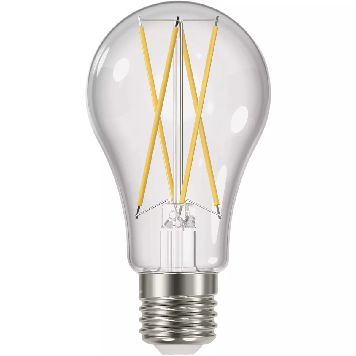 Satco Nuvo 100W Equivalent Warm White A19 Medium Clear LED Light Bulb (4-Pack)