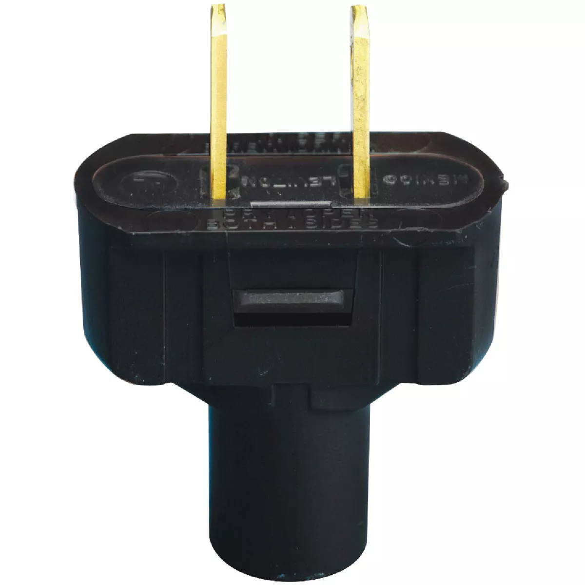 Leviton 15A 125V 2-Wire 2-Pole Vinyl Cord Plug, Black - photo 2
