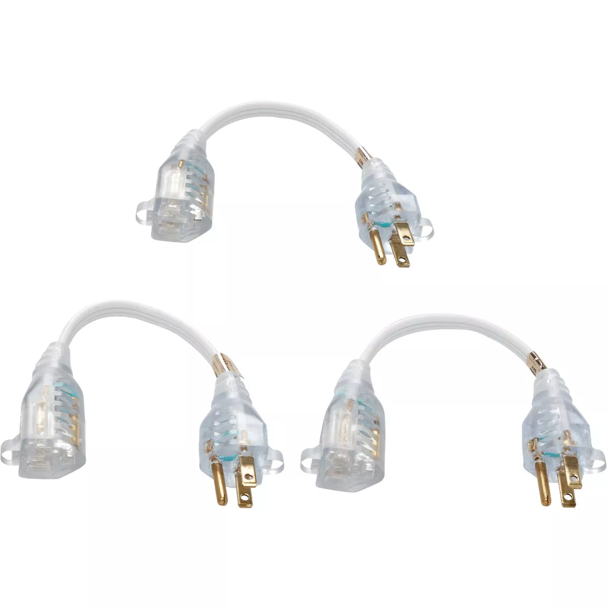 Do it Best 8 In. 16/3 Short Extension Cord Set (3-Pack) - photo 2