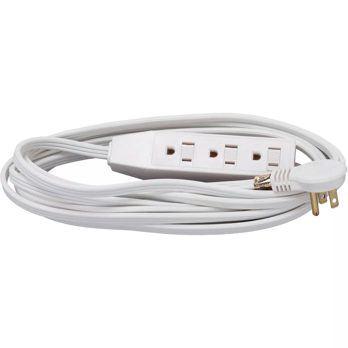 Do it Best 13 Ft. 16/3 Flat Plug White Extension Cord - photo 2