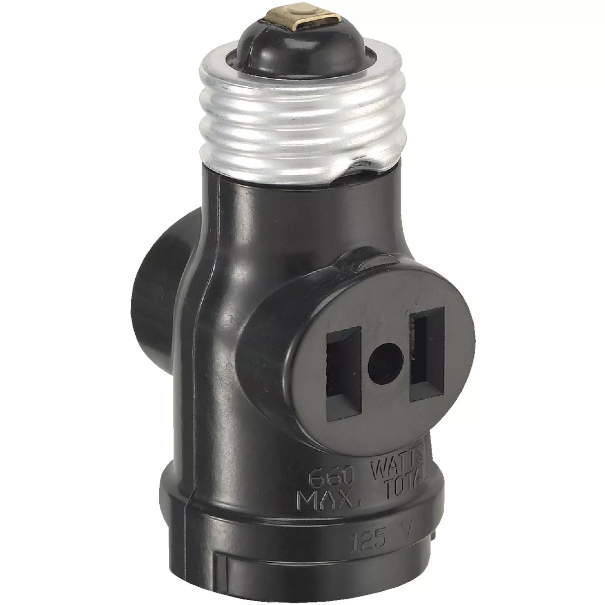 Leviton Black 125V Socket Adapter - photo 2