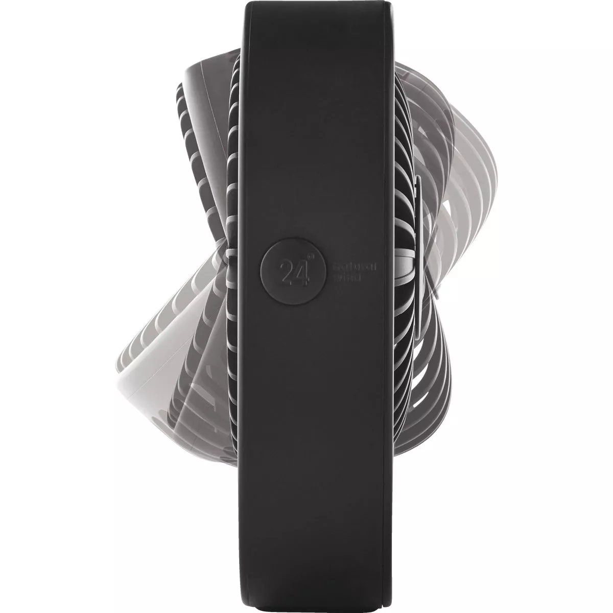 Denali Aire 5 In. 3-Speed Black Rechargeable USB Table Fan - photo 2
