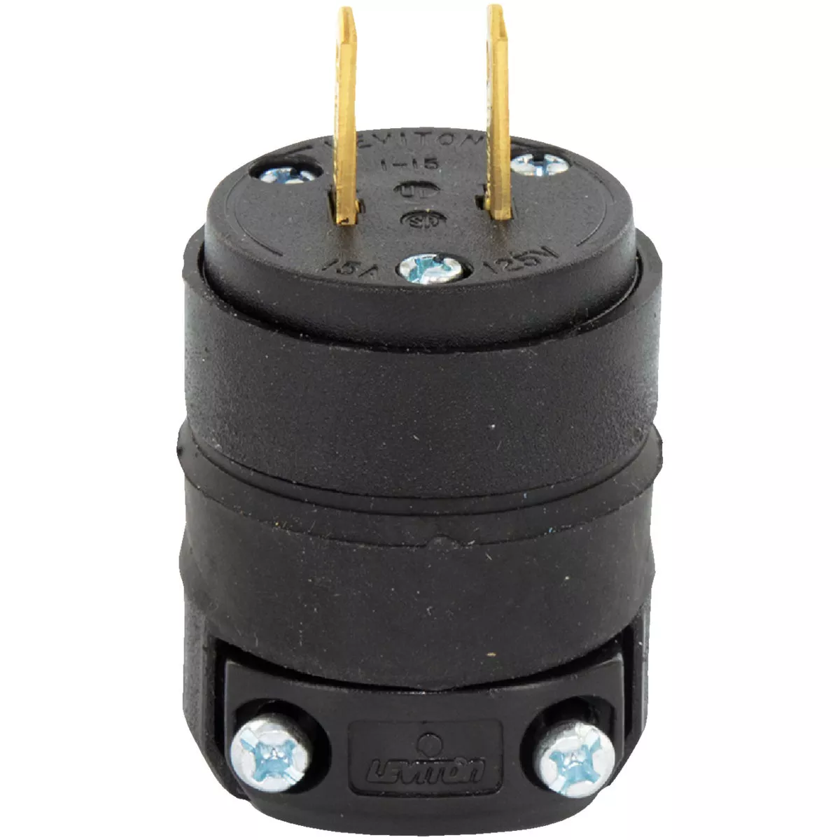 Leviton 15A 125V 2-Wire 2-Pole Rough Use Cord Plug - photo 2