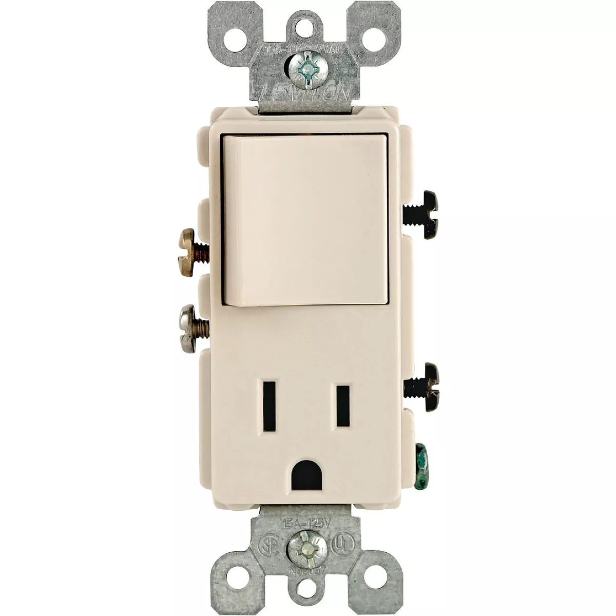 Leviton Light Almond 15A Switch & Outlet - photo 2
