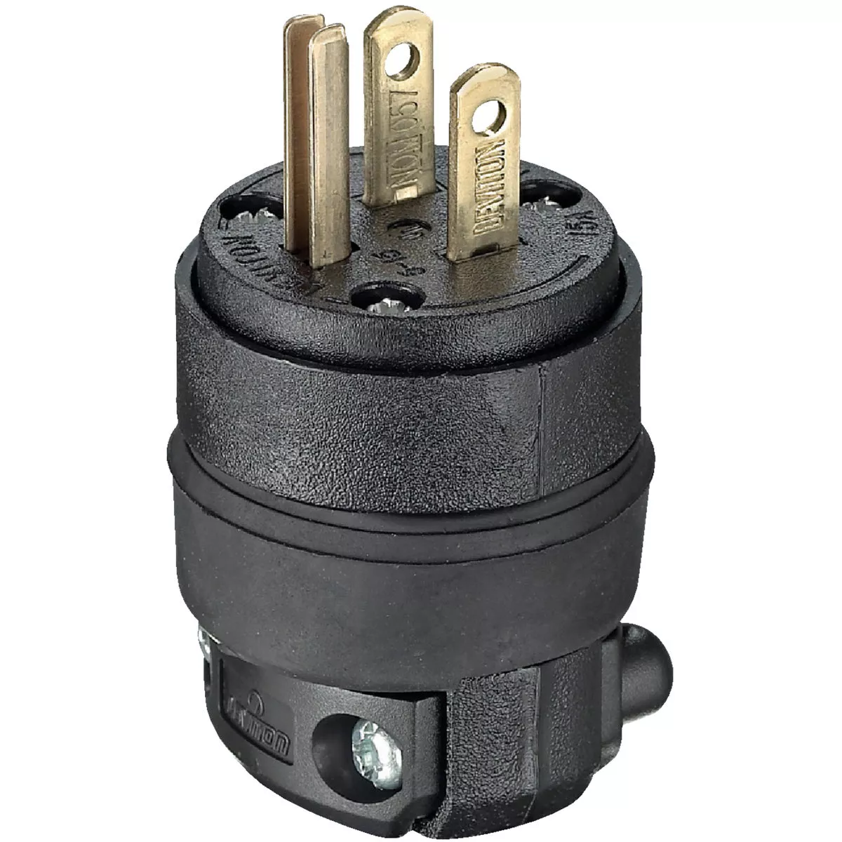 Leviton 15A 125V 3-Wire 2-Pole Rough Use Cord Plug - photo 2