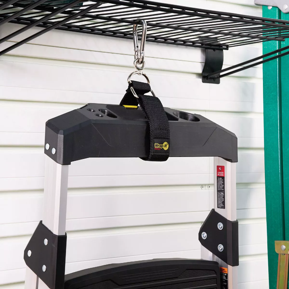 Wrap-It Storage Hook 'n Hang 18 In. x 1.5 In. Hanging Cinch Strap with Carabiner - photo 5