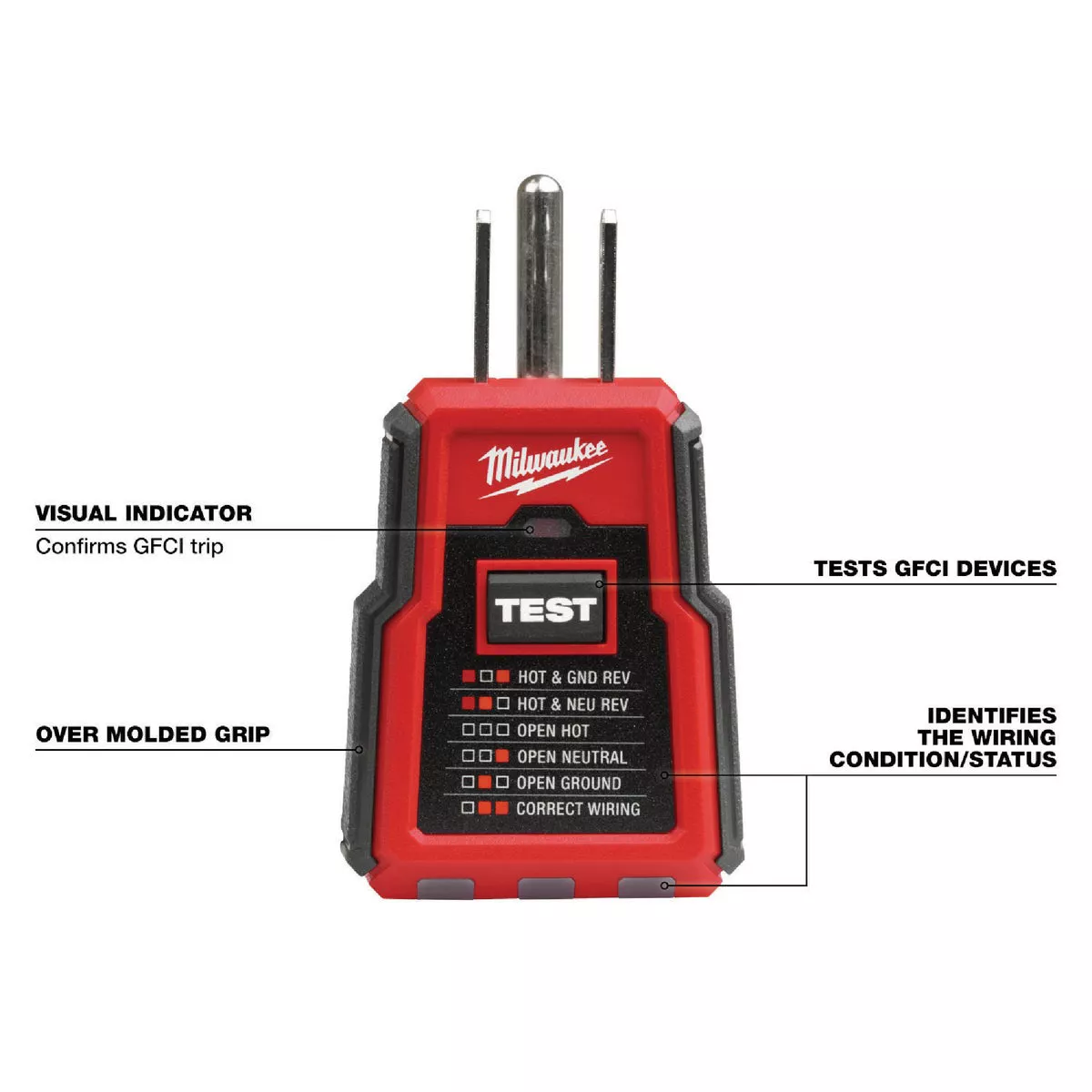 Milwaukee GFCI Receptacle Tester - photo 3