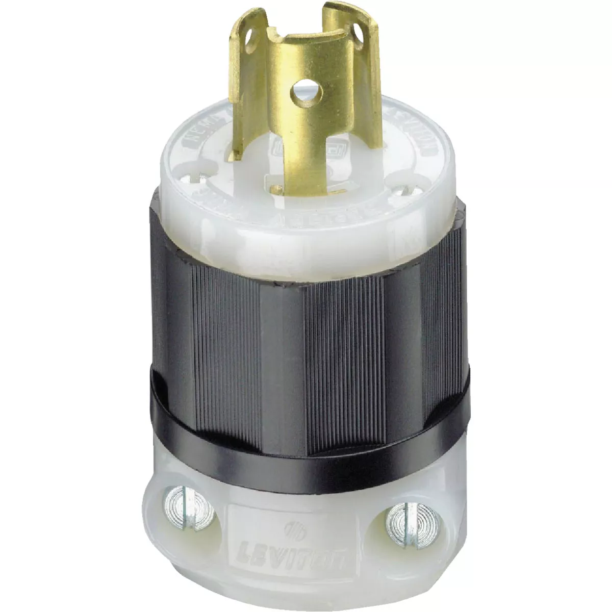 Leviton 15A 125V 3-Wire 2-Pole Industrial Grade L5-15P Locking Cord Plug - photo 2