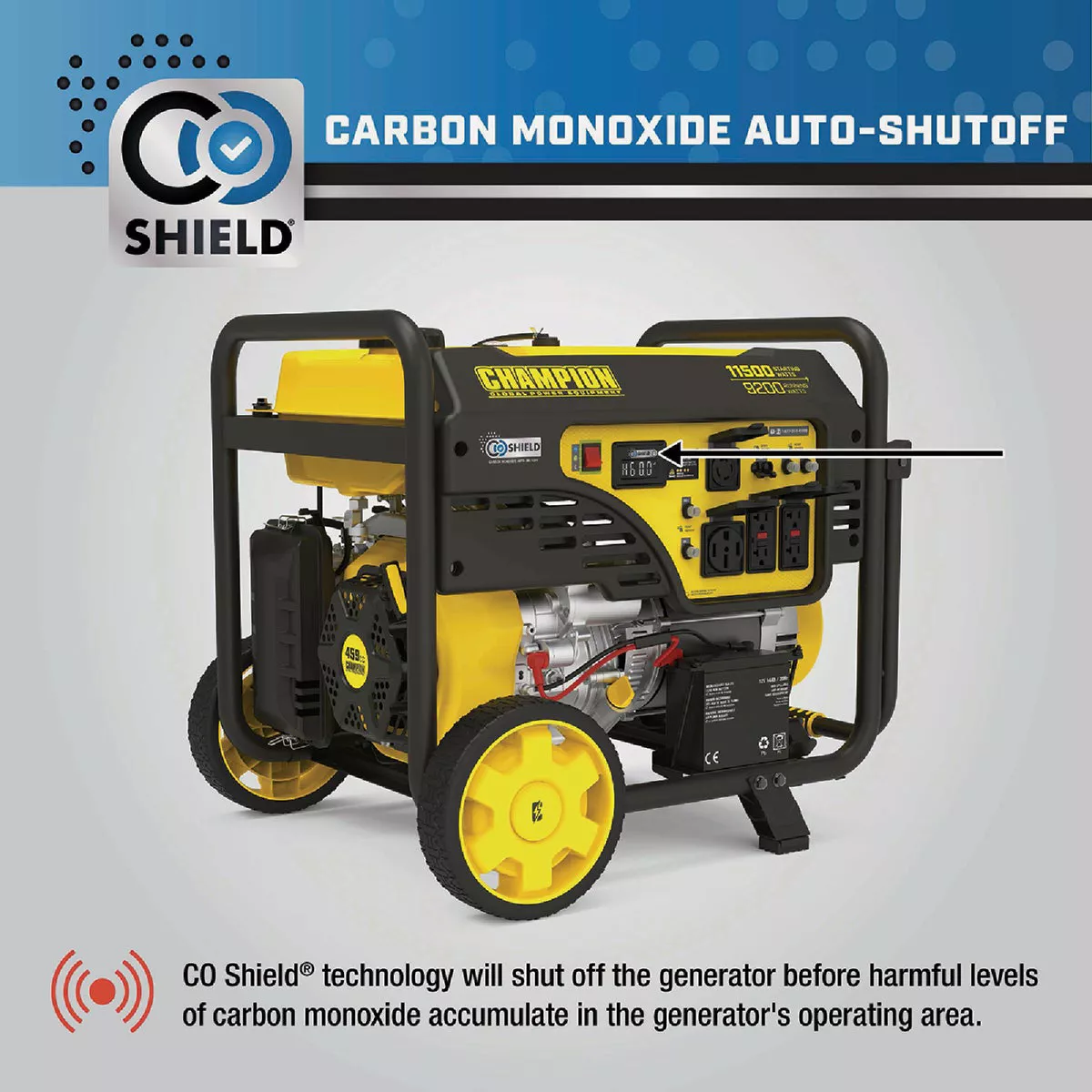 Champion 9200W Gasoline Powered Electric/Recoil Start Portable Generator - photo 4