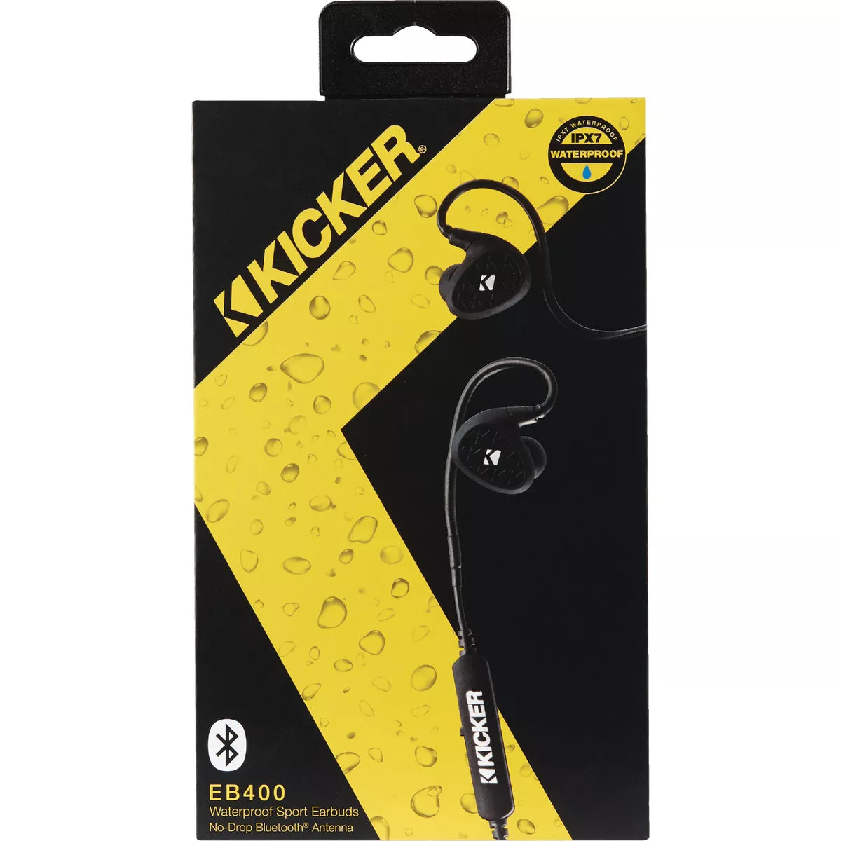 Kicker EB400 Waterproof Bluetooth Black Earbuds - photo 2