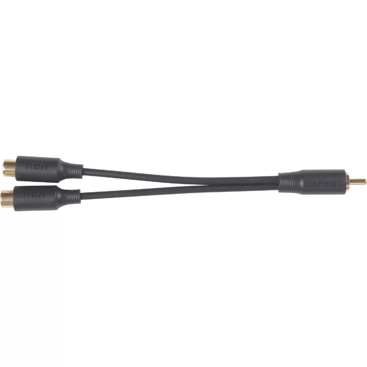 RCA 3 In. Single Male to Double Female Y-Adapter - photo 3