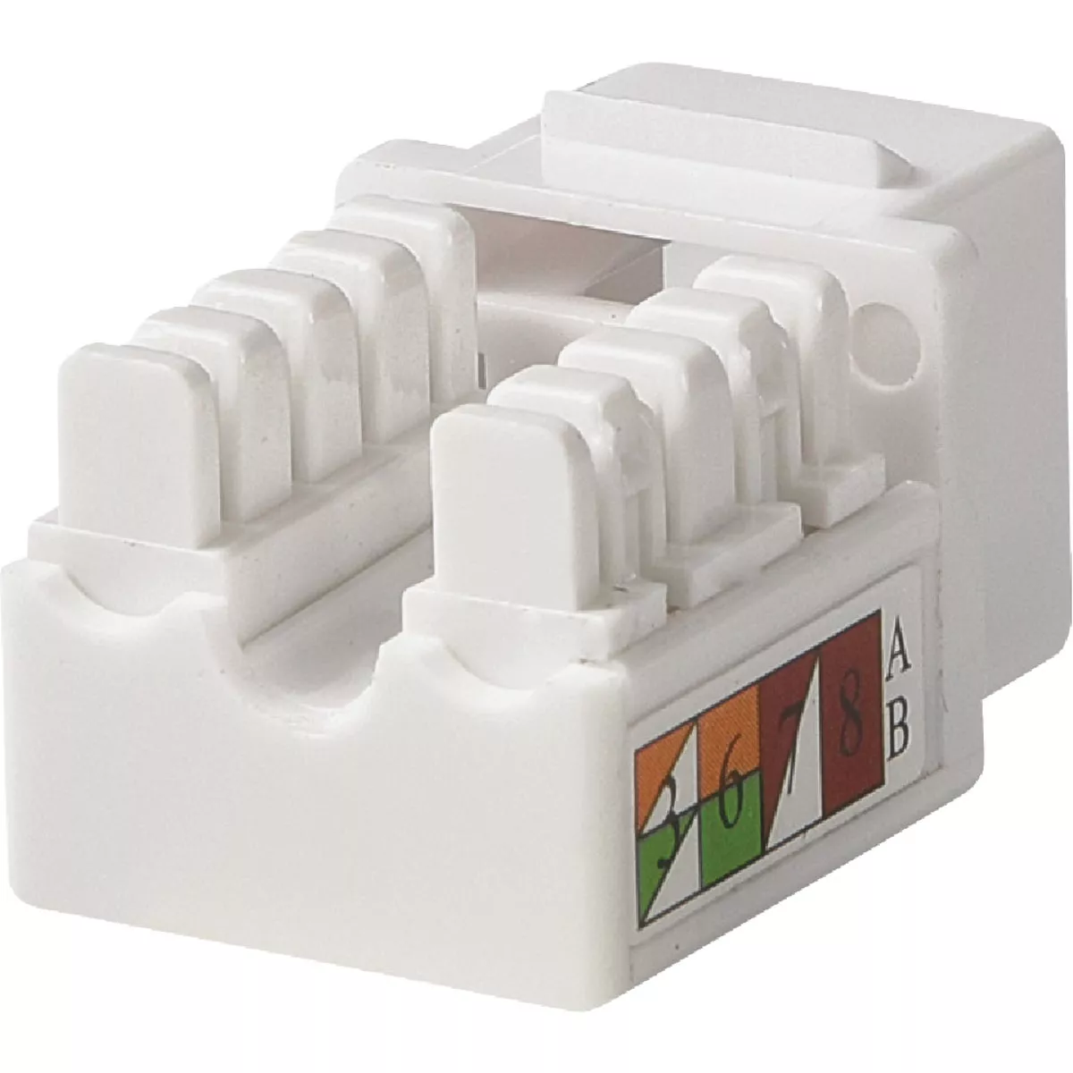 RCA Keystone CAT6/5E RJ45 White Modular Jack | Do it Best