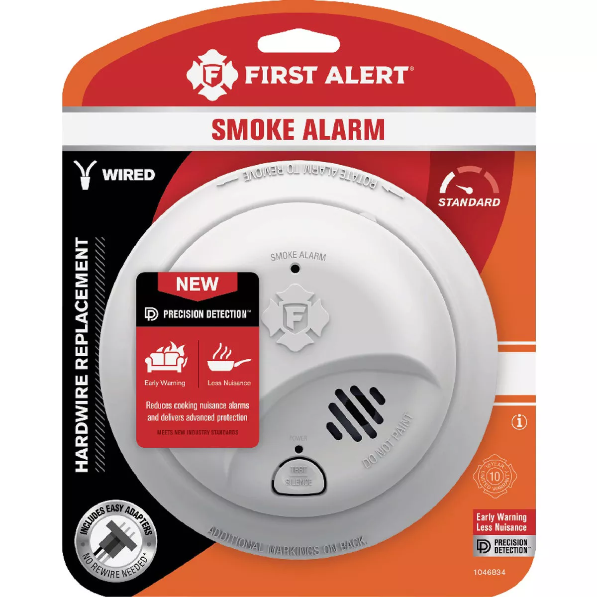 First Alert SMI100-AC Interconnect Hardwire Smoke Alarm with Battery Backup