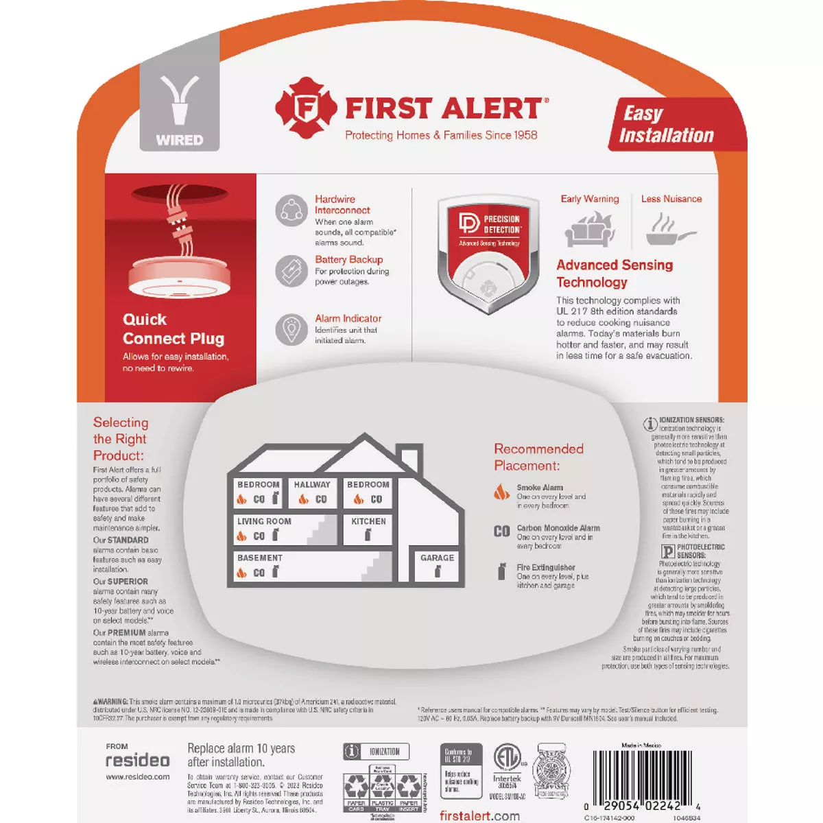 First Alert SMI100-AC Interconnect Hardwire Smoke Alarm with Battery Backup - photo 2