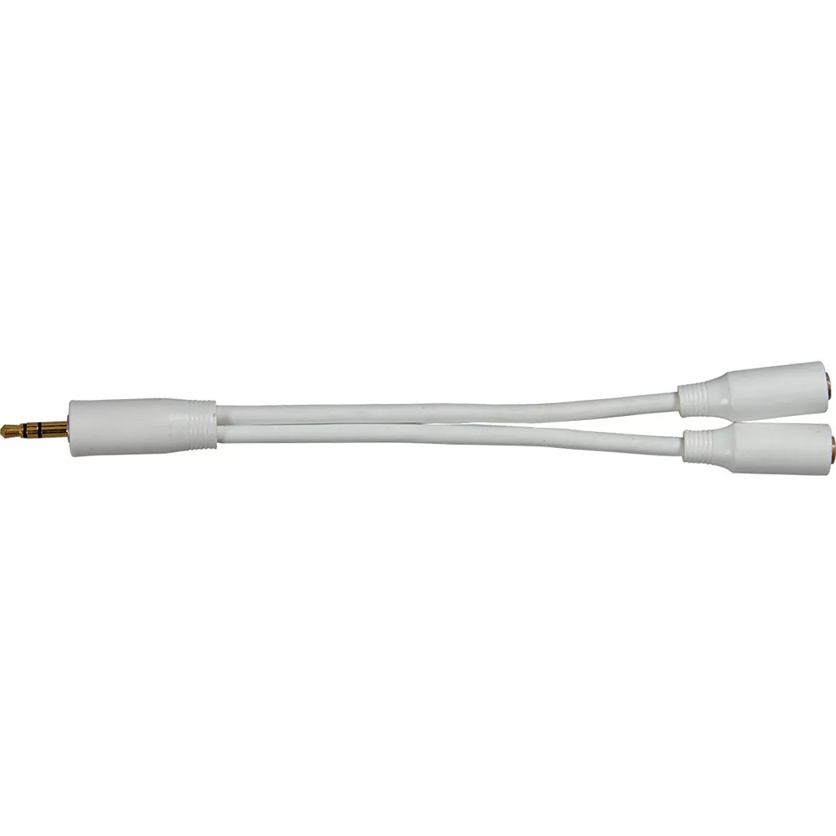 Jensen 3 In. White Y-Splitter Audio Cable - photo 2