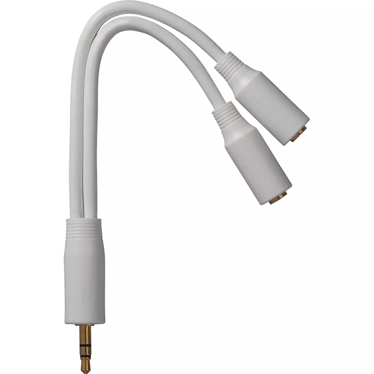 Jensen 3 In. White Y-Splitter Audio Cable - photo 3