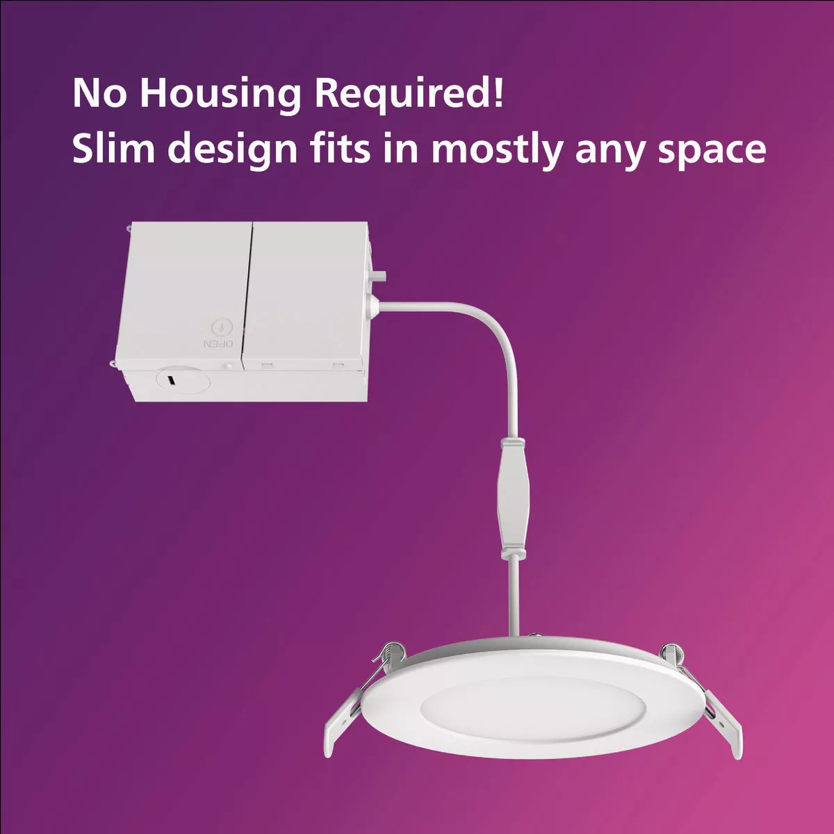 Philips 6 In. White Canless Selectable CCT LED Recessed Light Kit - photo 6