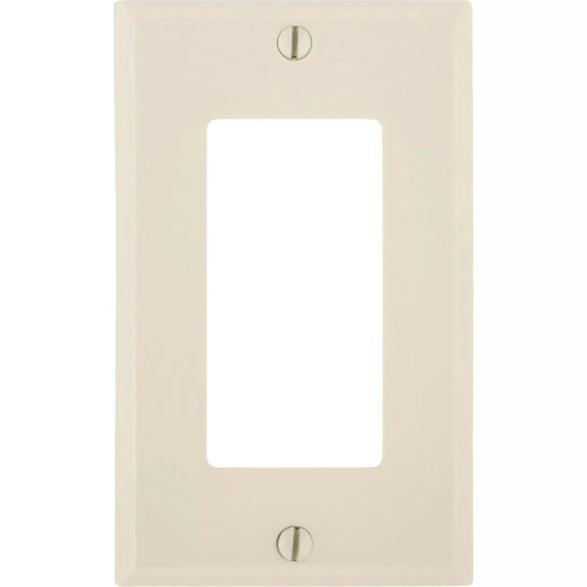 Leviton Decora 1-Gang Smooth Plastic Rocker Decorator Wall Plate, Light Almond