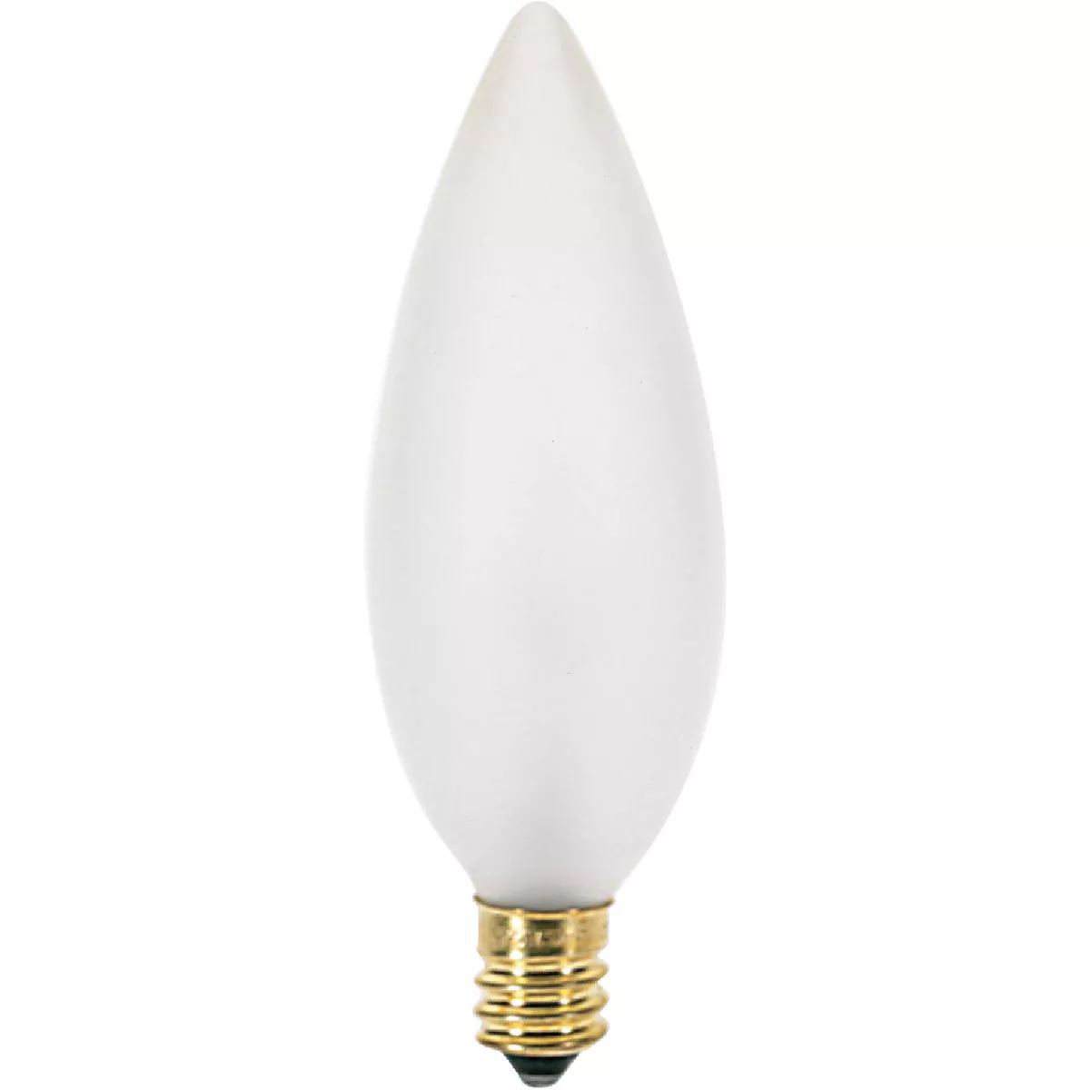 Satco 60W Frosted Soft White Candelabra B10 Incandescent Blunt Tip Light Bulb (2-Pack)
