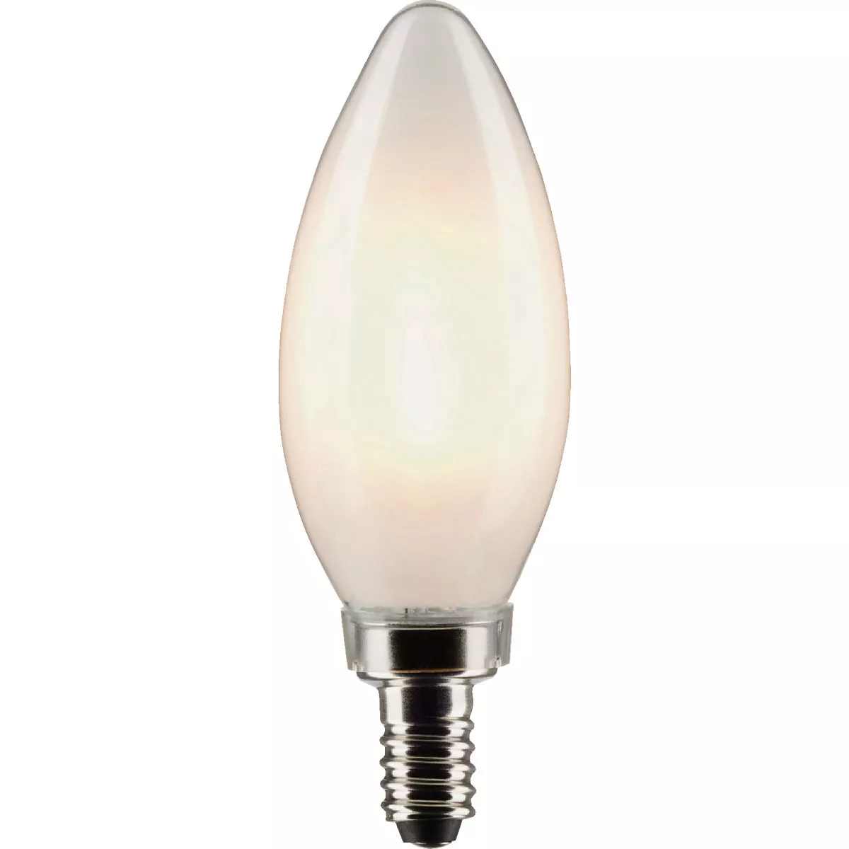 Satco 40W Equivalent Warm White B11 Candelabra Traditional Frosted LED Decorative Light Bulb (2-Pack) - photo 4
