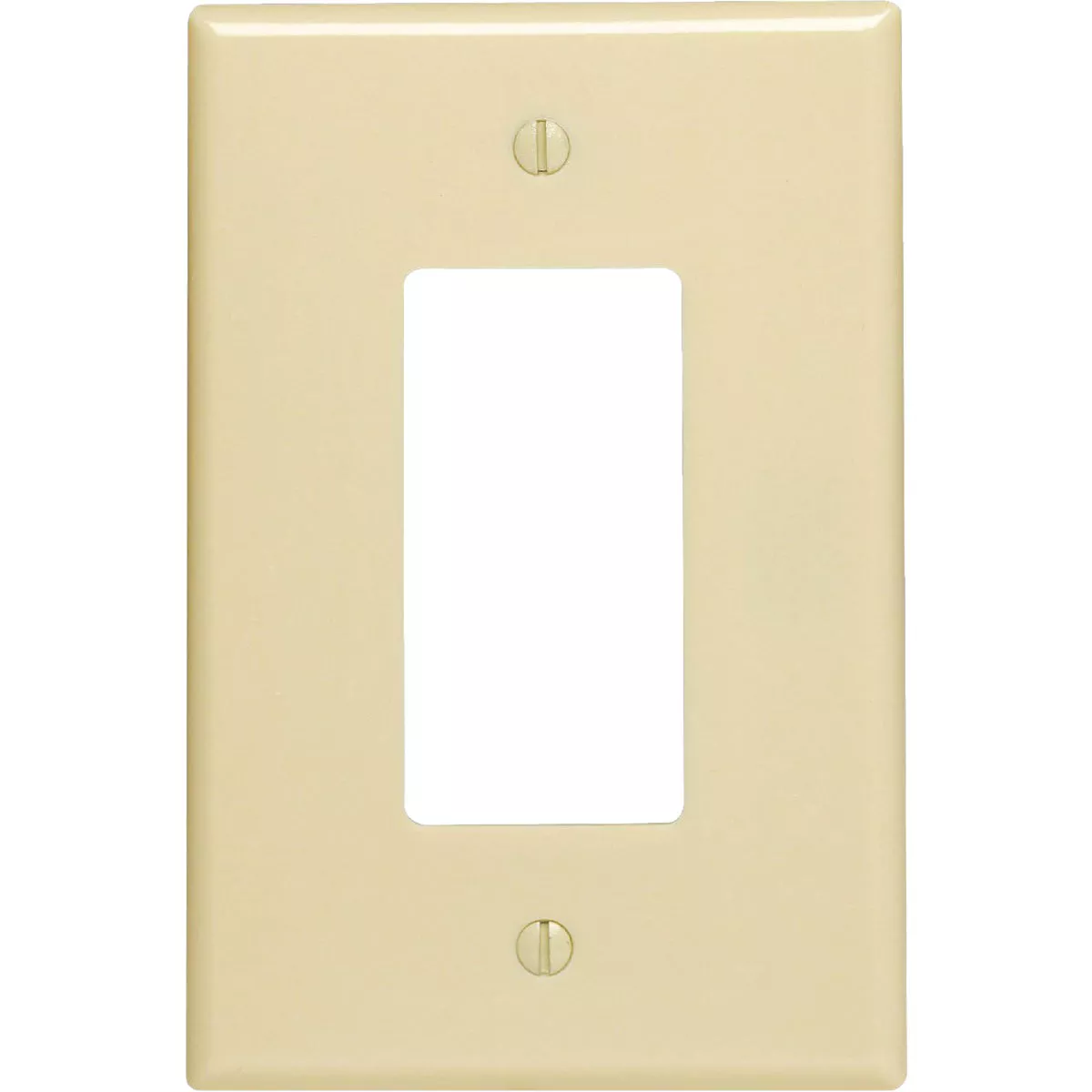Leviton Decora 1-Gang Plastic Oversized Rocker Decorator Wall Plate, Ivory