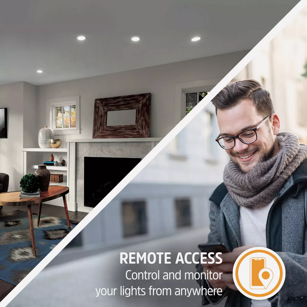 Energizer 6 In. 1100 Lm. RGB & CCT LED Smart Recessed Retrofit Light Kit - photo 4