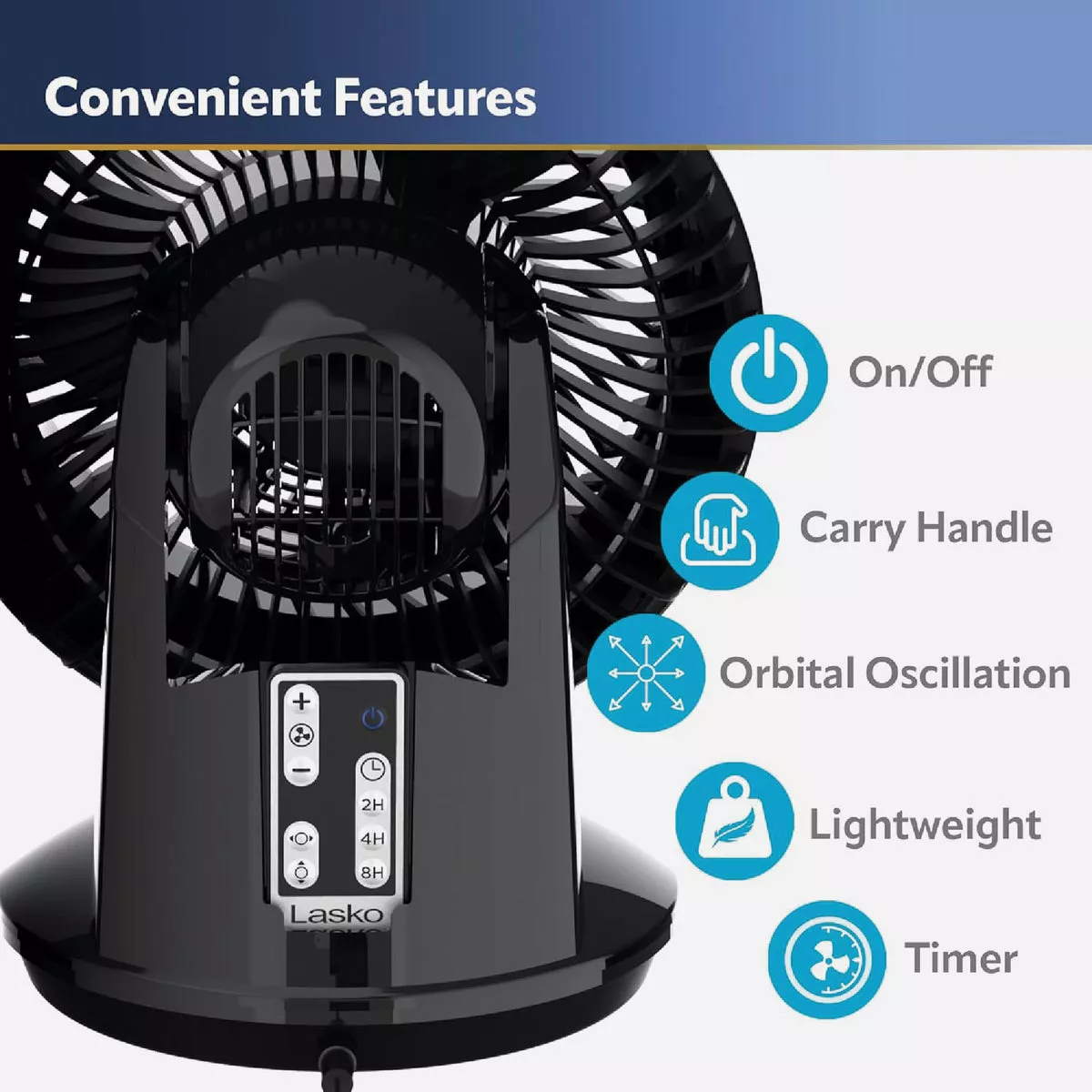 Lasko 7 In. Orbital Fan - photo 4