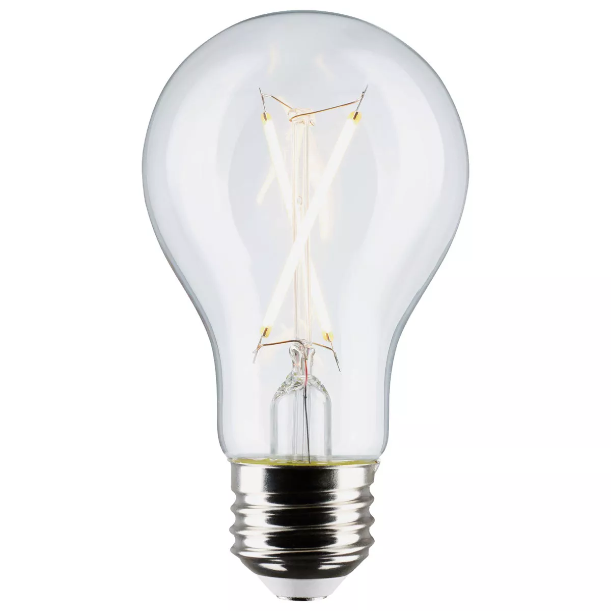 Satco 40W Equivalent Warm White A19 Medium Clear Dimmable LED Light Bulb (4-Pack) - photo 6