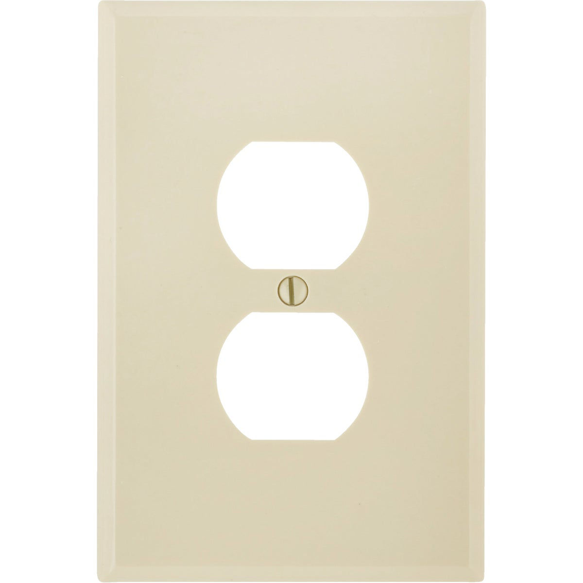 Leviton 1Gang Smooth Plastic Oversized Outlet Wall Plate, Ivory Do