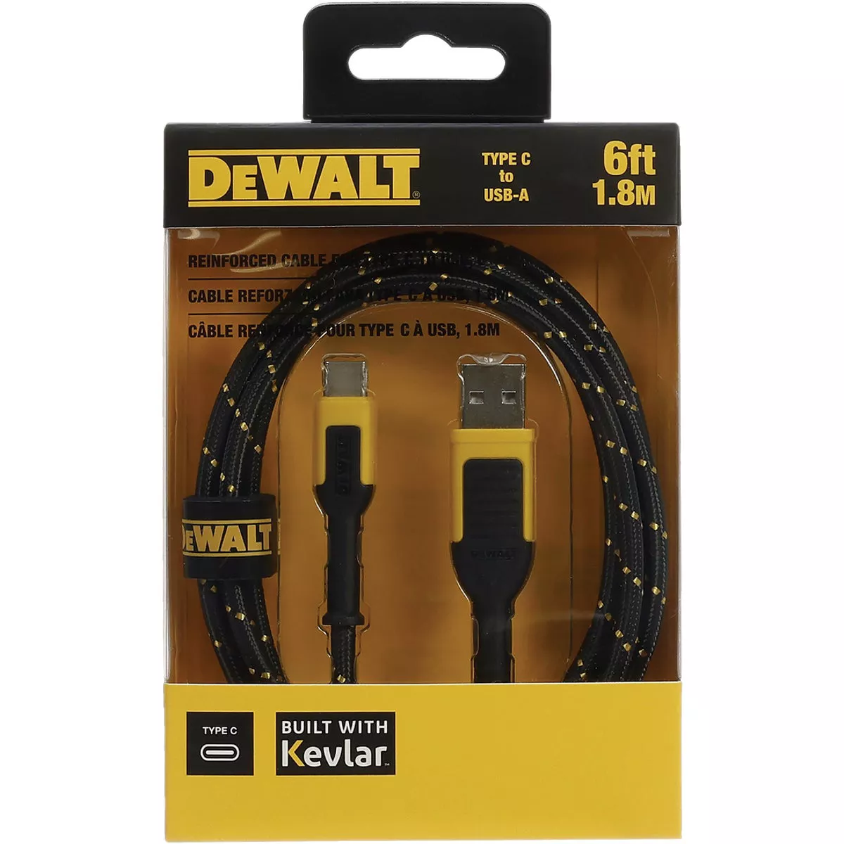 DEWALT 6 Ft. Type-C to USB Reinforced Braided Cable - photo 4
