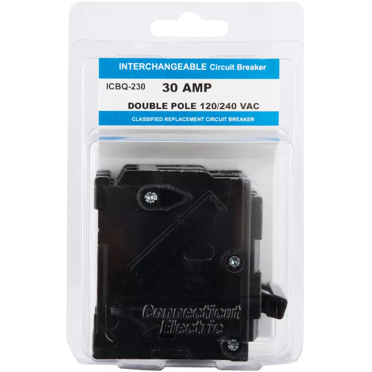Connecticut Electric 30A Double-Pole Standard Trip Interchangeable Packaged Circuit Breaker - photo 2