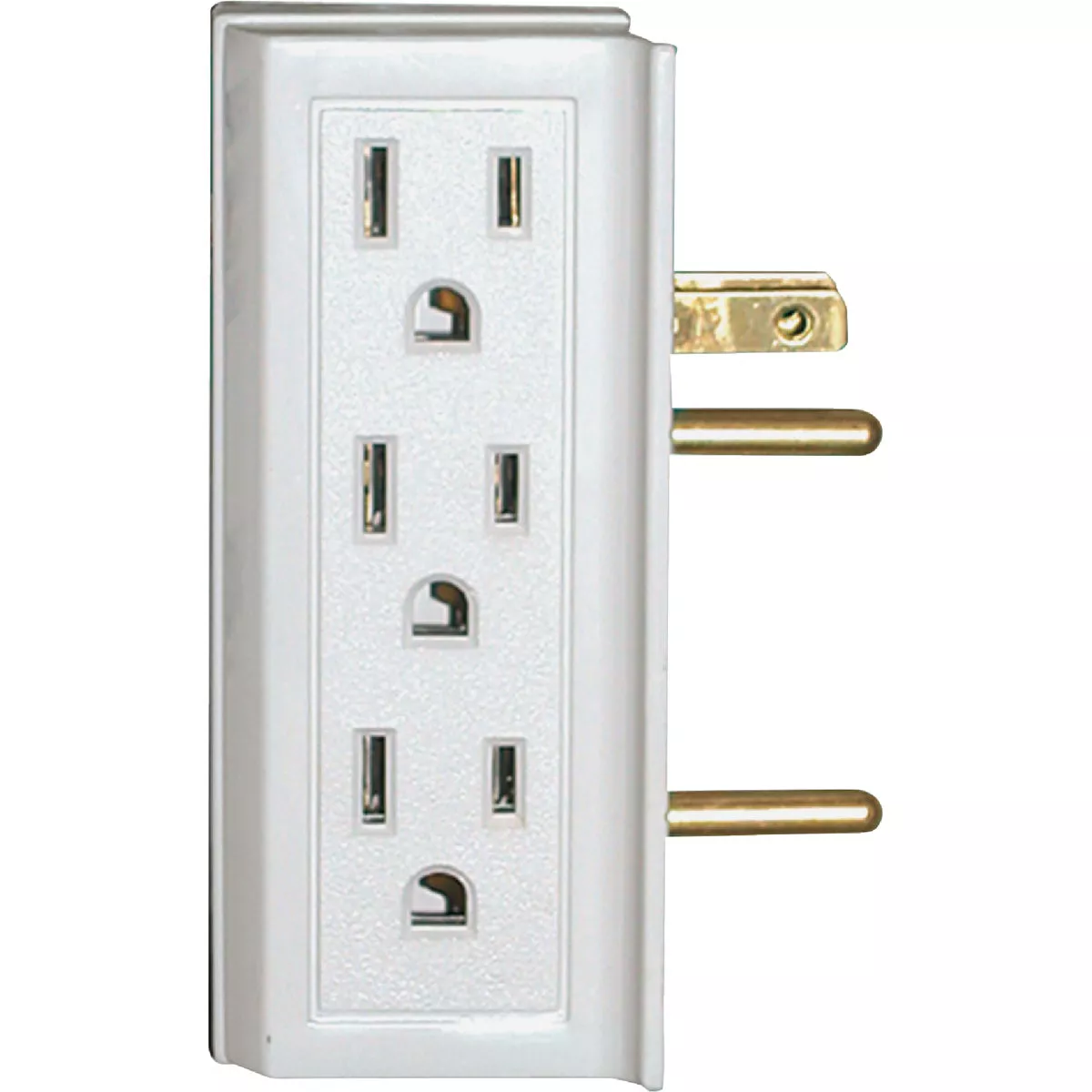 Prime Wire & Cable White 15A 6-Outlet Space Saver Power Tap