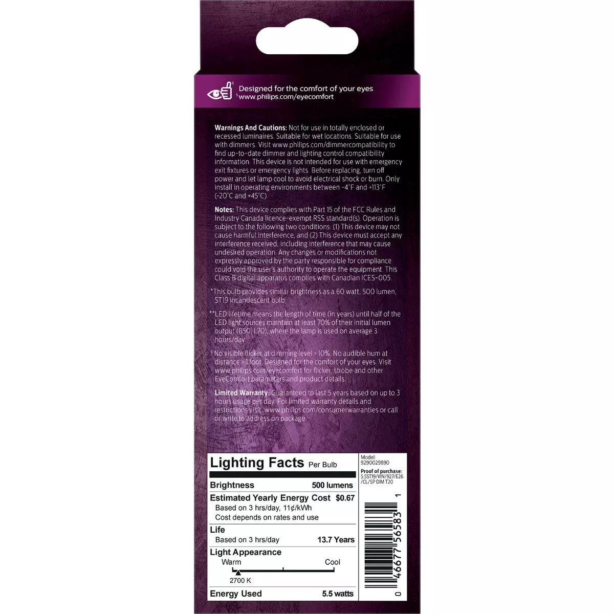 Philips 60W Equivalent Soft White ST19 Medium Dimmable Vintage LED Decorative Light Bulb - photo 5