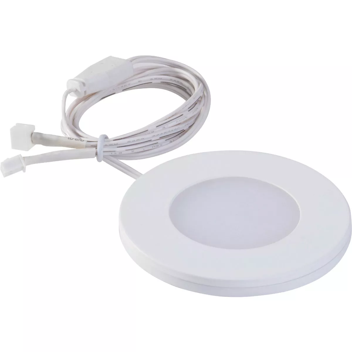 Liteline 3 In. Dia. X 1/4 In. Thick Plug-In White LED Under Cabinet Puck Light - photo 3