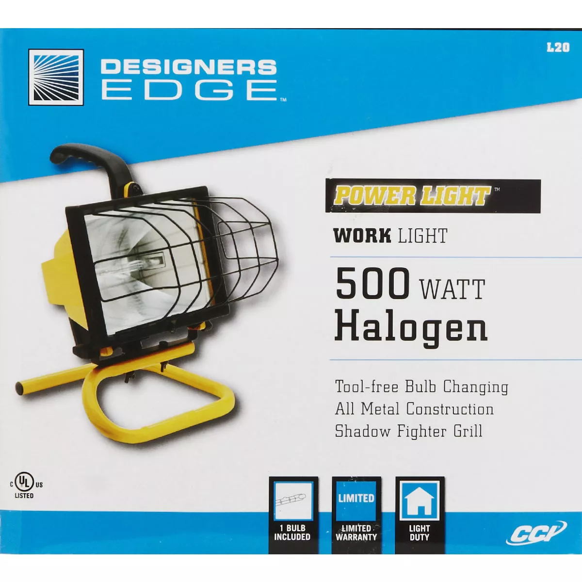 Designers Edge Power Light 8000 Lm. Halogen S Tube Portable Work Light Do it Best