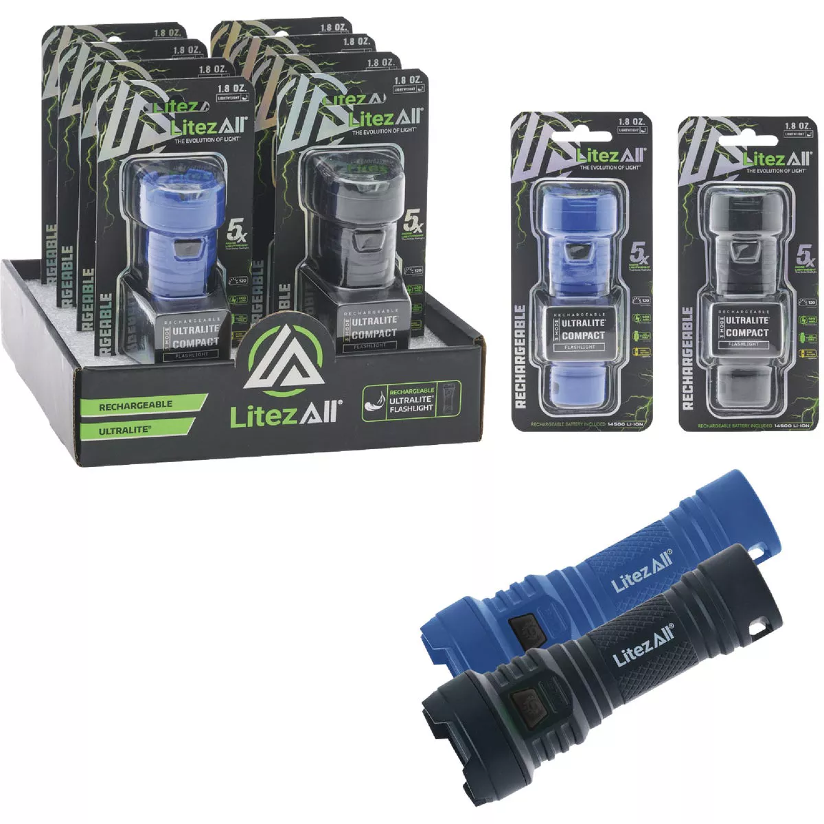 LitezAll Ultralite 120 Lm. Rechargeable LED Flashlight - photo 2