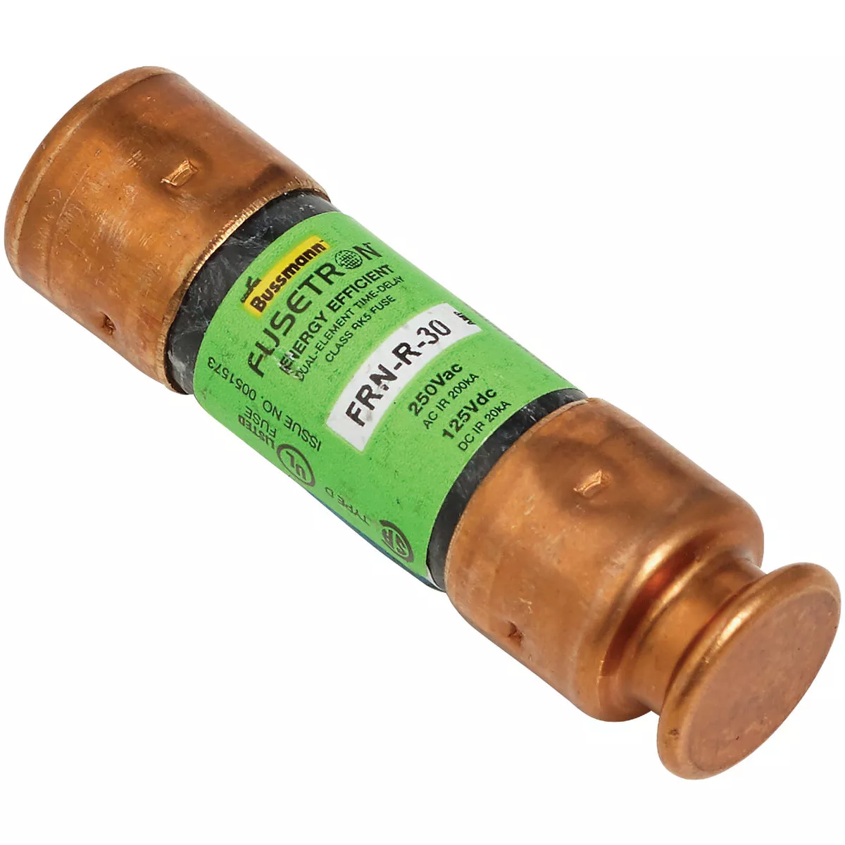 Bussmann 30A FRN-R Cartridge Heavy-Duty Time Delay Cartridge Fuse (2-Pack) - photo 3