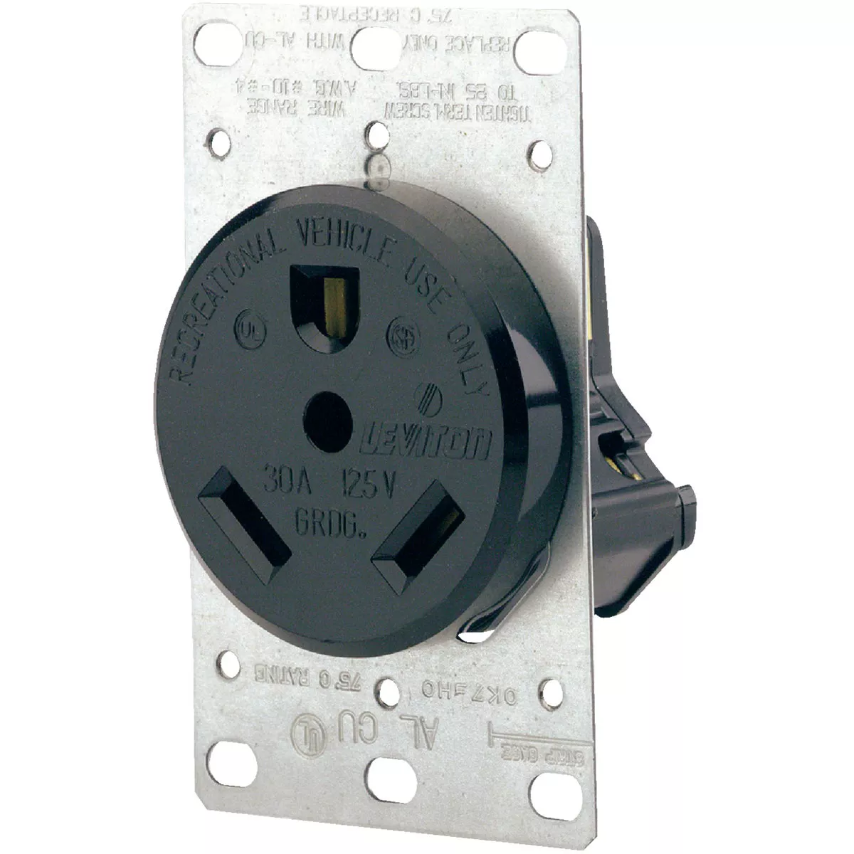 Leviton 30A Female Power Outlet RV Receptacle - photo 3