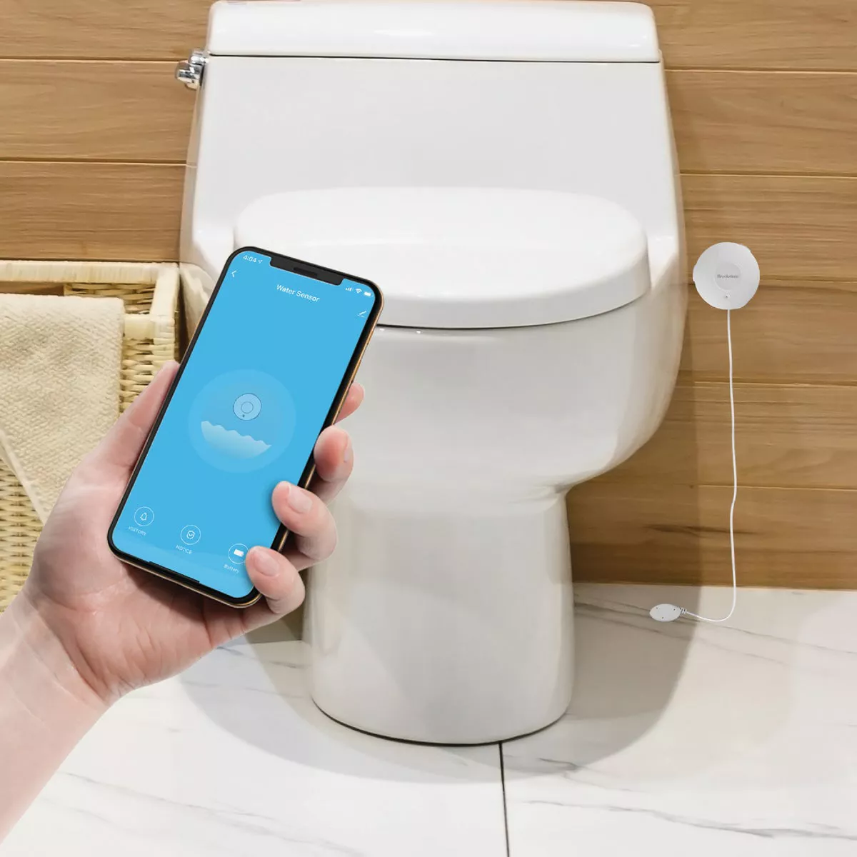 Brookstone Battery Operated Smart Water Sensor - photo 6